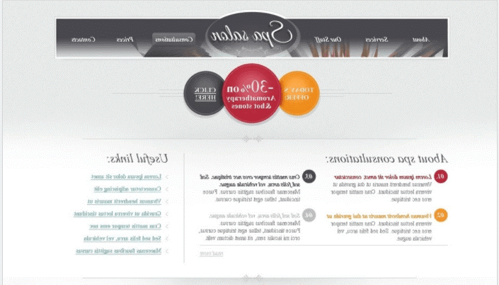 Free HTML Theme for Spa Salon Website